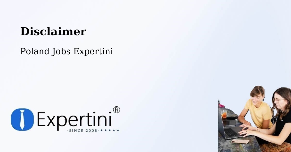Disclaimer – Gdynia - Poland Jobs Expertini