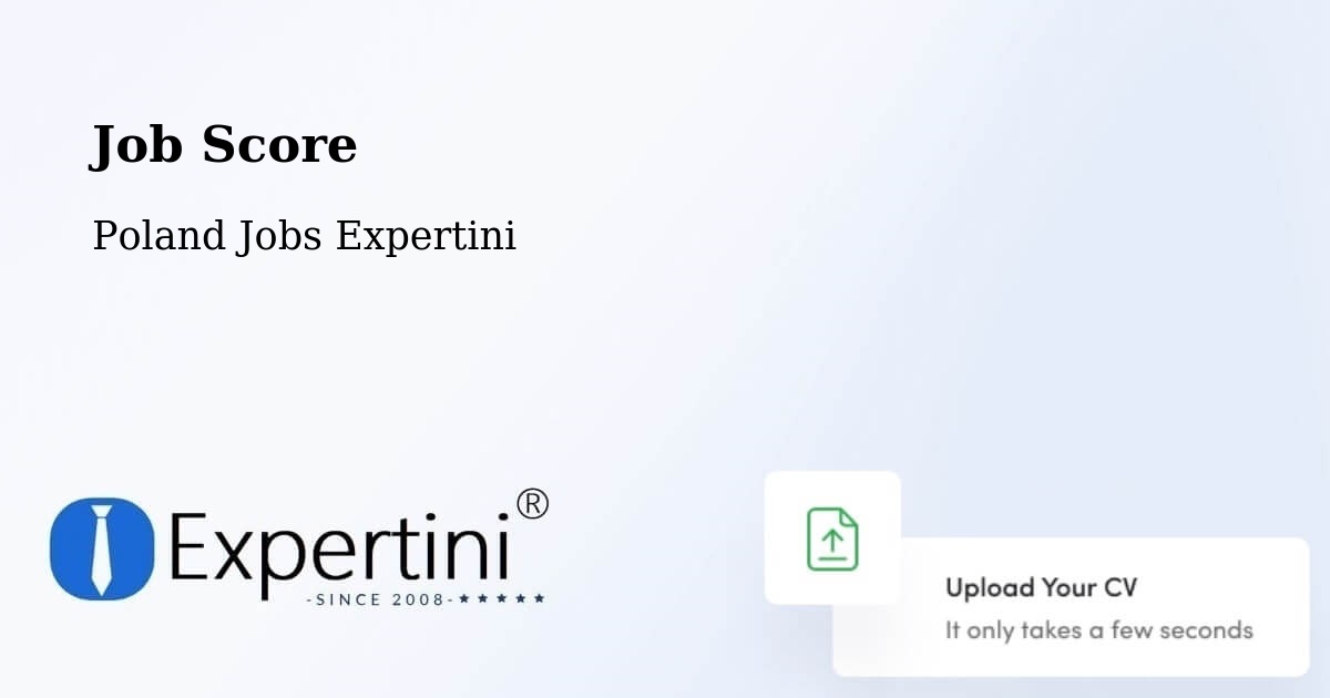 Job Score & Job Description Score Tool – Gdynia - Poland Jobs Expertini